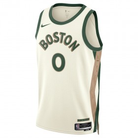 Män Boston Celtics Tröja Jayson Tatum Nike 2023-24 City Edition Vit Swingman